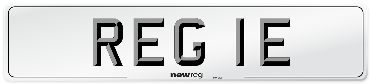 REG 1E Number Plate from New Reg